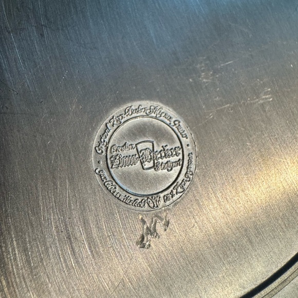 Vintage Zinn-Becker German pewter medallion engraved wall hanging - Picture 4 of 5